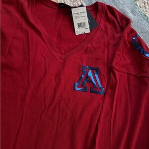 University of Arizona loose fitting off the shoulder shirt